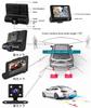 Dash Cam with 2 Front and 3 Front Simultaneous Interior and Exterior Integrated Front and Interior 1080P HD LCD Night Parking Motion Circulating