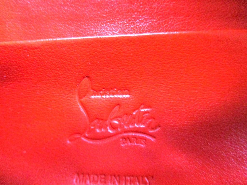 Оригинальный красный нейлоновый поясной кошелек Christian Louboutin #a946 Восстановленный