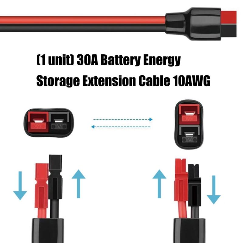 Тяжелый тип солнечного кабеля 10AWG с разъемами, водонепроницаемый, для солнечных панелей, аккумуляторных систем