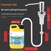 Stainless Steel Kitchen Soap Dispenser with Silicone Extended Tube and Pump Head