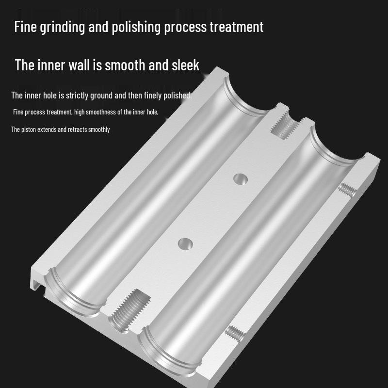 Pneumatic Adjustable Double Shaft Slide Table Cylinder, STMB10/16/20/25-100/125/150/200
