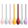 Soup Spoon Bent Head Long Handle Silicone Multi-purpose Portable Dessert Ice Cream Scoop