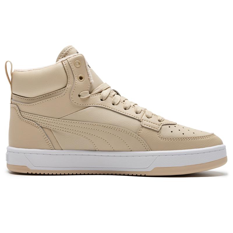 Puma Caven Series Comfortable Versatile Durable High-Top Skate Shoes Unisex Sneakers Oatmeal 392333-01