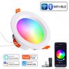 Dimmable & Color Adjustable Voice-Controlled Anti-Glare Smart Downlight with Tuya WiFi & Bluetooth