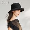ELLE 100% mulberry silk real silk hat for children's summer sun protection and UV protection, lace large brimmed fisherman hat
