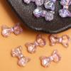 30pcs 8.7*14.7mm Decorative Small Bowknot AB Shiny Beads for DIY Mobile Phone Chain Jewelry Making Transparent Jewelry Accessories