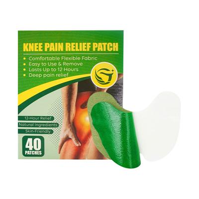 Травяной пластырь для колена, шеи, поясничного отдела позвоночника, согревающий компресс от боли, 40 шт.