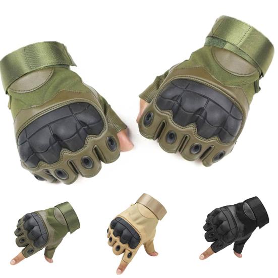 Унисекс Спорт на открытом воздухе Военные полудышащие противоскользящие тактические перчатки для пальцев