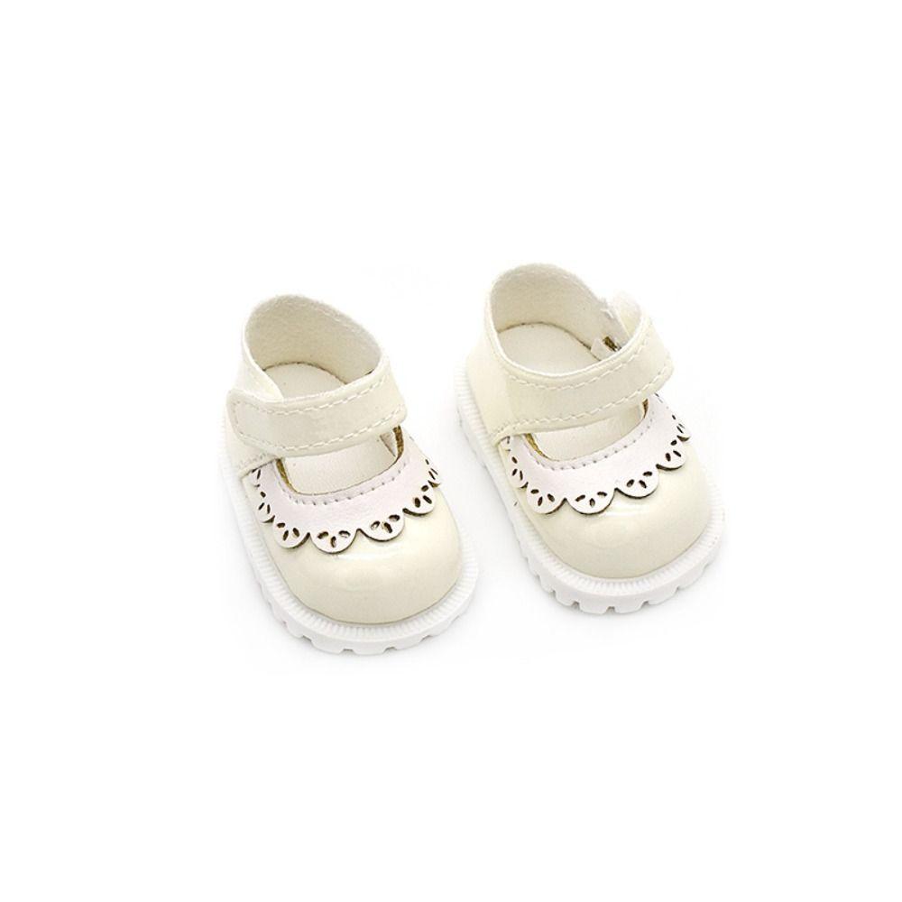 Hand-made Doll Leather Shoes 5.5x3.3CM Doll Accessories Hobbies 20cm Doll Shoes Doll Toys