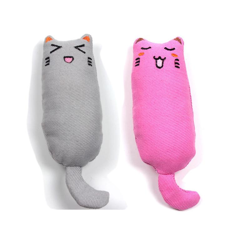 Rustle Sound Catnip Toy Cats Products for Pets Cute Cat Toys for Kitten Teeth Grinding Cat Plush Thumb Pillow Pet Accessories