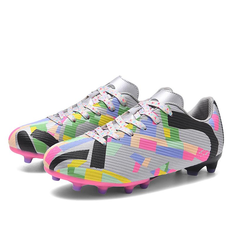 Оригинальные мужские футбольные бутсы FG/TF, модные цветные подростковые футбольные бутсы, профессиональные уличные нескользящие быстрые футбольные кроссовки для мужчин