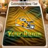 Фланелевое одеяло Green Bay Packers с индивидуальным текстом имени Персонализированное Мягкое Теплое Плед Декор для дома Подарок