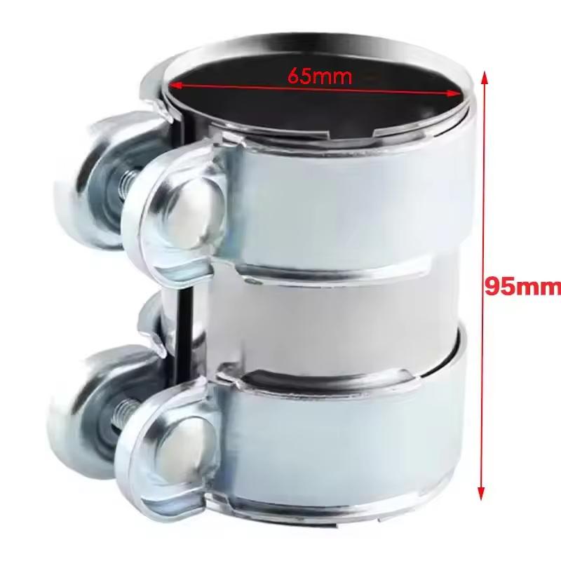Exhaust Clamp 45Mm 50Mm 55Mm 60Mm 65Mm Exhaust Tube Pipe Connector Joiner Sleeve Clamp Adjustable Tip