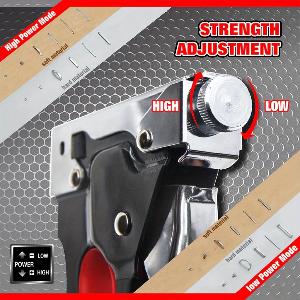 3-в-1 сверхпрочный ручной гвоздезабивной инструмент из нержавеющей стали для крепления материалов, столярных изделий, мебели, дверей и окон, обивки