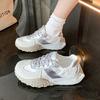 Новая осенне-зимняя повседневная универсальная студенческая спортивная обувь для бега для женщин с сочетанием цветов