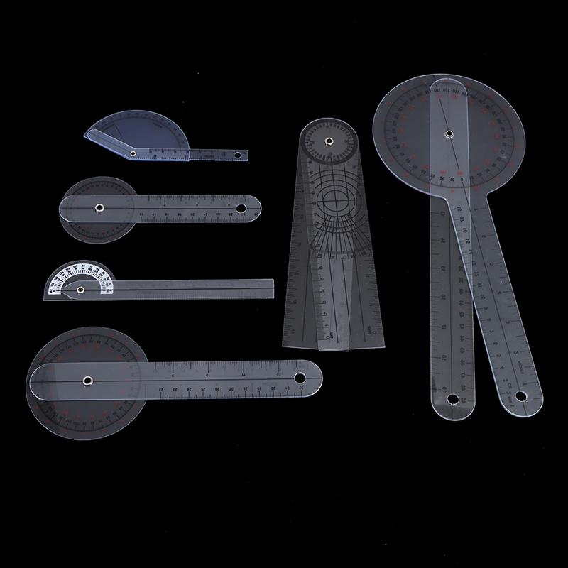 6Pcs/Set Goniometer Joint Ruler Orthopedics Angle Rule Spinal Finger Angle Ruler