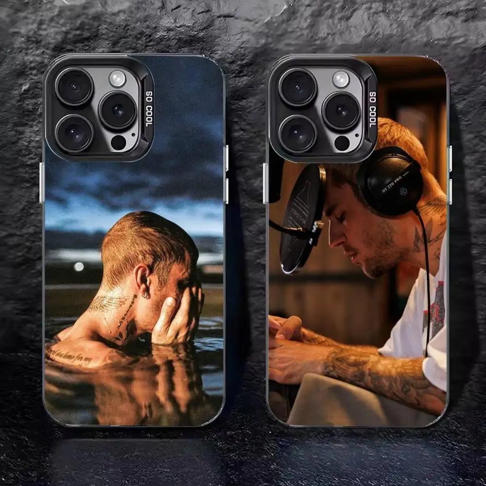 Крутой чехол J-Justin B-Bieber для iPhone 17 16 15 14 13 12 11 Pro Max XS Max 7 8 Plus, противоударный, силиконовый, матовый