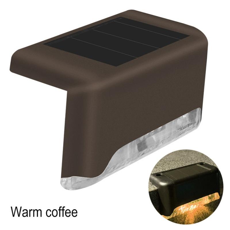 2/4/8/12Pack Солнечные палубные фонари Открытый светодиодный ступенчатый солнечный свет для сада Пейзаж Балкон Забор Путь Шаг Двор