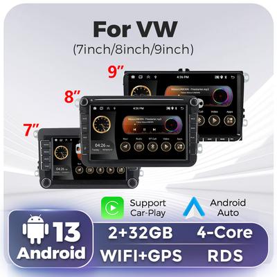 Android Car Radio 7/8/9 дюймов Мультимедиа Carplay Авто Плеер Для Volkswagen Passat b6 b7 Golf 5 6 Polo Jetta Skoda GPS WiFi RDS