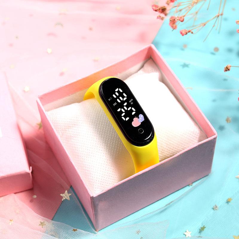 Основная мода Reward детские часы школьные студенческие светящиеся светодиодные часы детские электронные часы для девочек мальчиков часы Love Unique