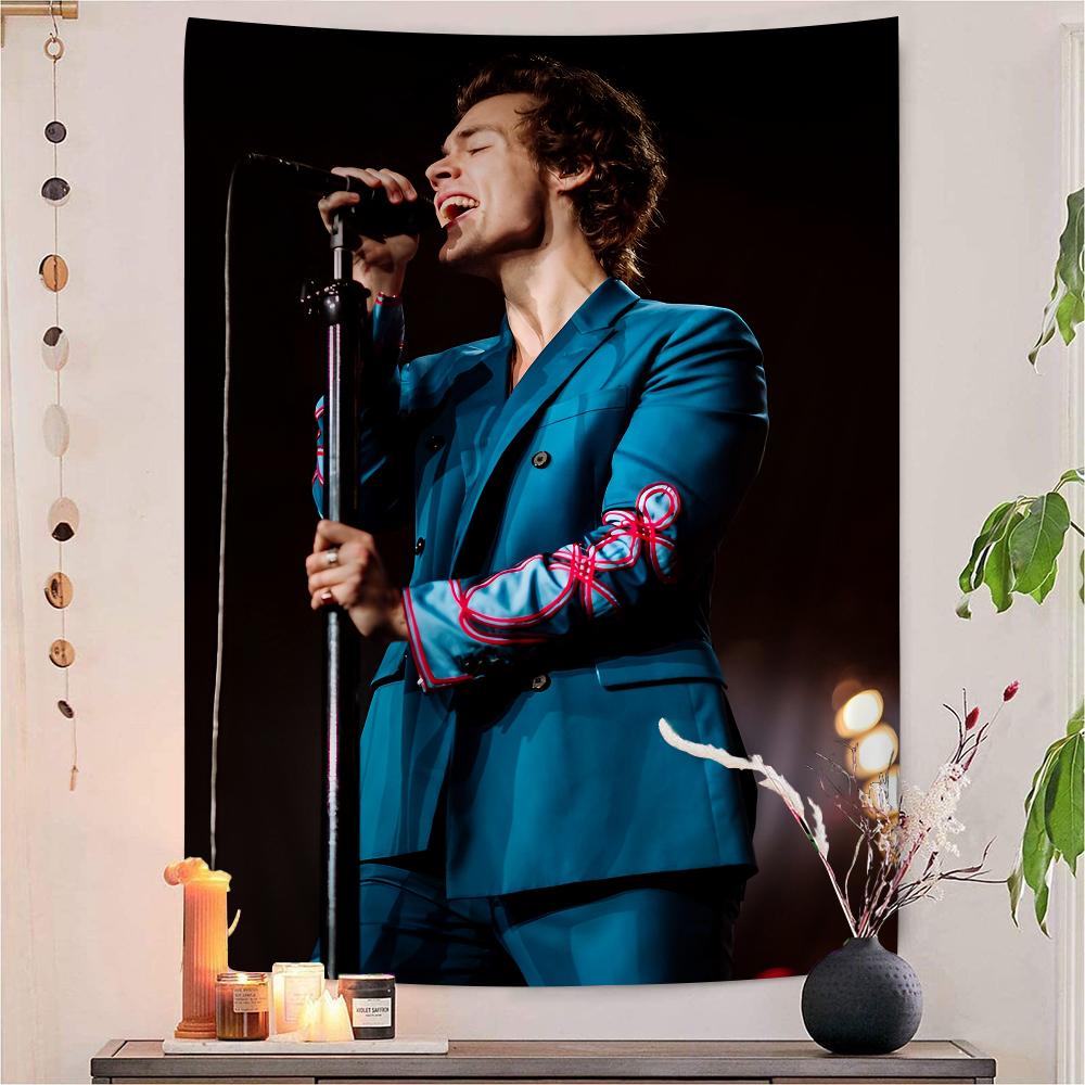 Певец HHarrys SStyles DIY Настенный Гобелен Хиппи Цветочные Настенные Ковры Декор для Общежития Настенное Искусство Декор