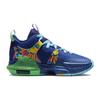 Nike Баскетбольные кроссовки LeBron Witness 7 GS Kaleidoscope Deep Royal Blue Game Royal Electric Algae White DQ8650-400