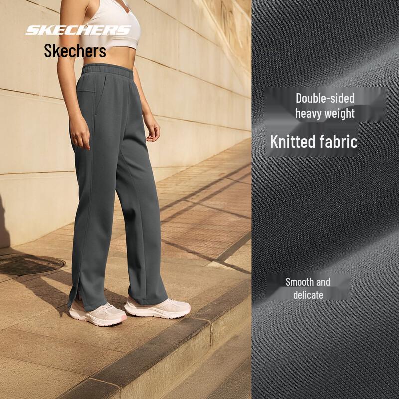 Skechers Women's Knit Straight-Leg Casual Pants PP226W031