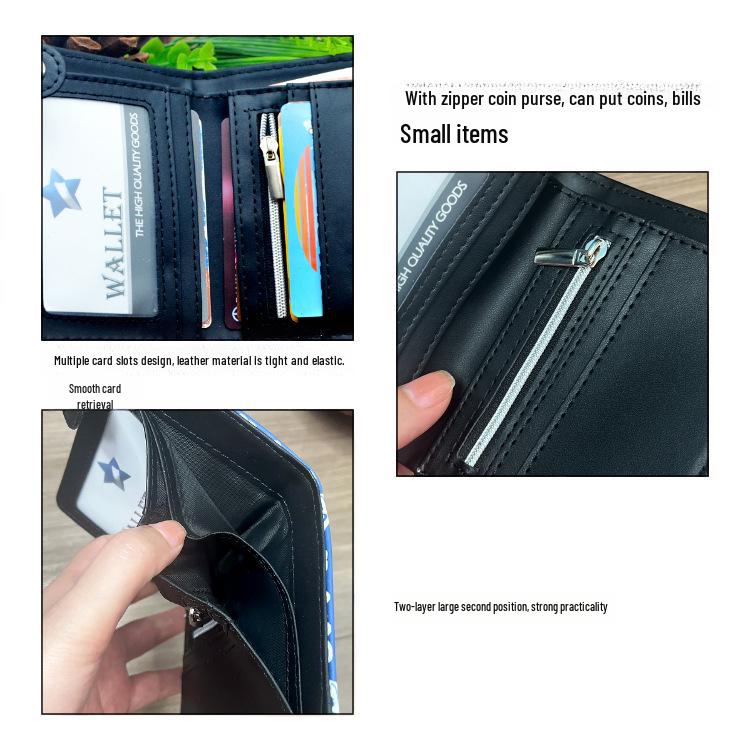 Кошелек с аниме-игрой Genshin Impact — высокое качество, подлинность, доставка одним куском