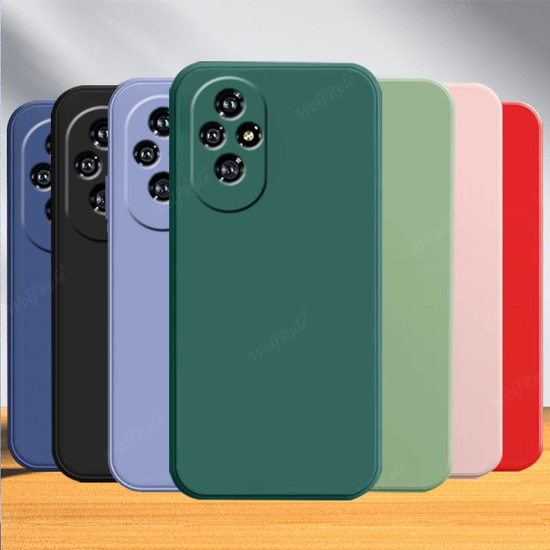 Для Honor 200 Чехол Huawei Honor200 Honor 200 Capas Новый Ударопрочный Бампер TPU Роскошный Жидкий Силикон Мягкие Fundas Honor 200