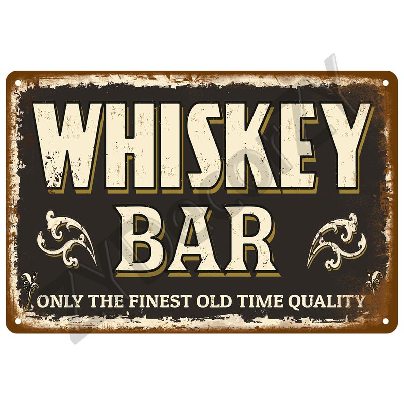 Vintage Posters Cocktail Tin Sign Plaque Metal Sign Plate Decoration Wall Art Home Decor For Bar Pub Club Man Cave Iron Painting