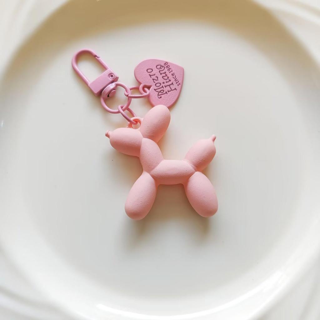 Брелок и подвеска в виде собаки из цветного акрилового воздушного шара для багажа, наушников и чехлов для телефонов