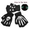 Luminous Gloves Childs Halloween Supplies For Winter Hand Warmer Bone Skull Grimace Mitten Non Slip Horror Hand Keep Warm Gloves