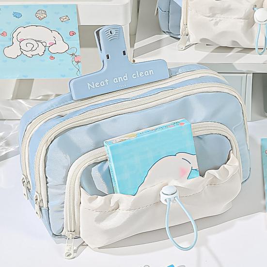 Большая вместительная сумка для ручек, портативная многофункциональная сумка на молнии для мальчиков и девочек, школьный карандаш, чехол для канцелярских принадлежностей, школьные принадлежности