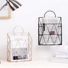 Simple Ironwork Gift Basket Wall Hanging Decoration Rack News Newspaper Sundries Storage Basket Storage Bag