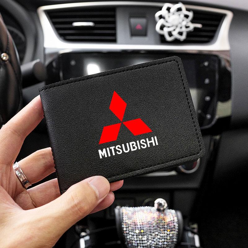 Держатель водительских прав, кардхолдер, кошелек для Mitsubishi Pajero Sport Eclipse Cross L200 Colt Delica Ralliart Triton