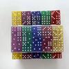16mm Transparent Square Corner Number Dice, 50-Piece Box, 1.6cm Acrylic Right-Angle Dice