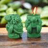 DIY Succulent Turtle Cylindrical Candle Silicone Mold Handmade Squirrel Relief Aromatherapy Gypsum Mold Desktop Decoration