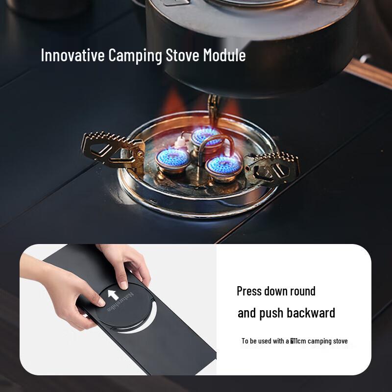 Naturehike IGT Quick-Fold Outdoor Camping Table with DIY Tea Set