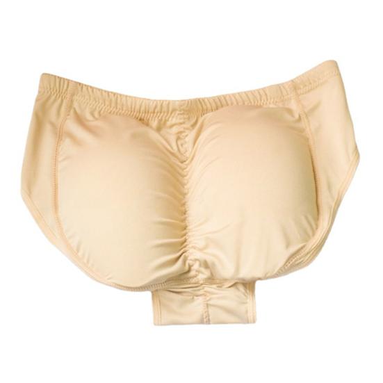 Pad Filling Shapewear Thick Fake Butt High Elastic Butt Lifted Solid Color Anti-septic Men Briefs
