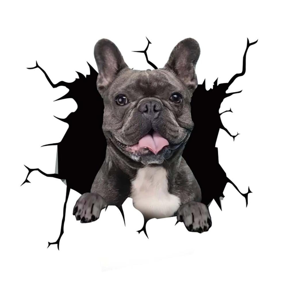 Stickers Scratch Waterproof Marks Headlight Decal Car Sticker Pet Cat French Bulldog Sticker