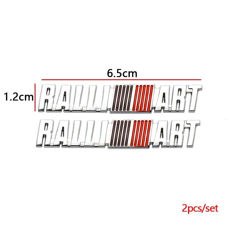Metal Car Front Grille Emblem for Mitsubishi ASX EVO Lancer Ralliart Montero Mirage L300 Outlander Rear Trunk Badge Sticker