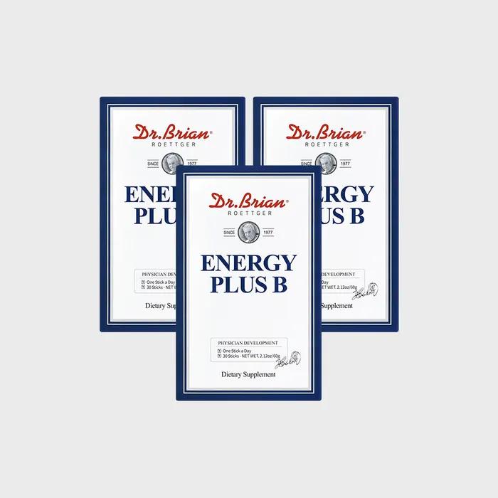 Dr. Brian Energy Plus B Vitamin B&C 30 Packets Green Apple Flavor X 3 Packets