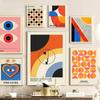 Абстрактные постеры и принты с геометрическими линиями в стиле Баухаус, модные современные скандинавские настенные картины на холсте, картины для декора гостиной