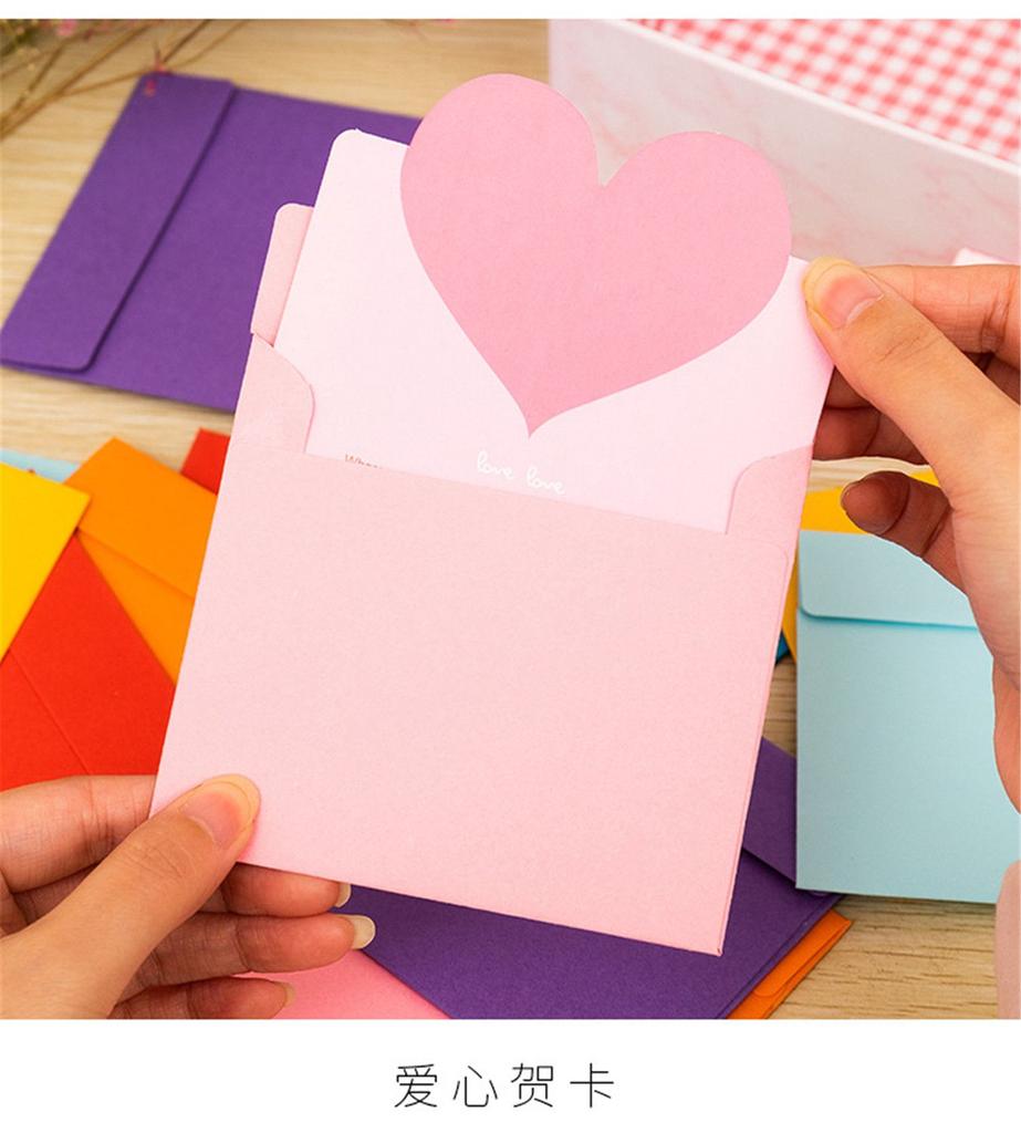 Подарок на день рождения Сердце Поздравительная открытка Благодарственная открытка Любовные пожелания Бумага