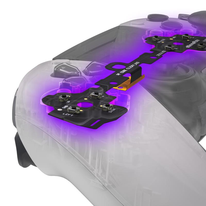 EXtremeRate Набор тактильных кнопок Face Buttons Clicky для контроллера ps5 Edge, Индивидуальный тактильный Dpad, Кнопки действий, Набор для мышиного клика