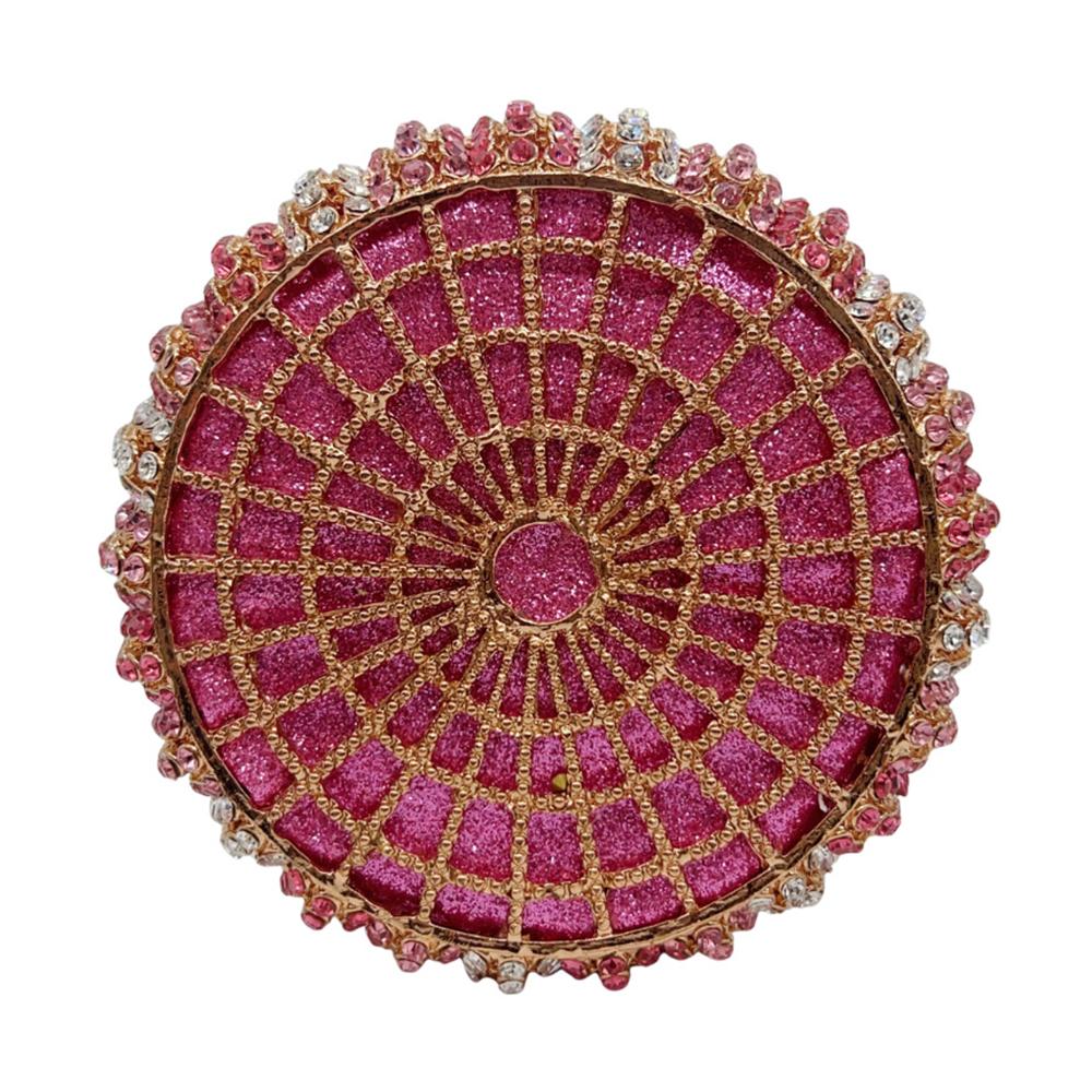 WHTUOHENG Розовый Хрустальный Алмазный Свадебный Тыквенный Вечерний Клатч Женская Свадебная Вечеринка Ужин Кошелек Стразы Коктейль Выпускной Сумка
