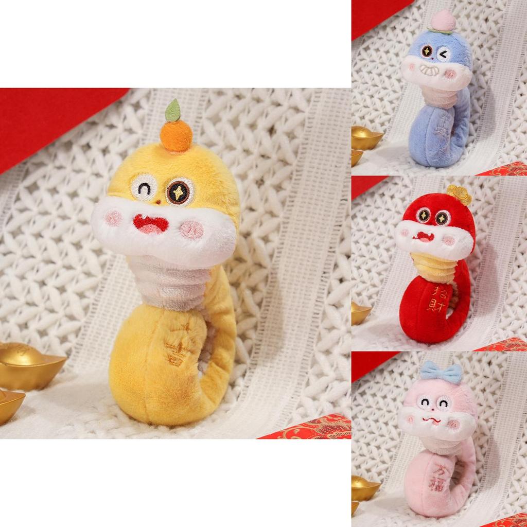 Очаровательный плюшевый браслет-змея, милая красная кукла-змея для девочек, идеальный подарок