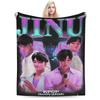 Джину Хант рикс Саджа Мальчики K-Pop Охотники на демонов Плед Осень Мягкий плед для Девочки Гостиная Печатное покрывало Покрывало для дивана-кровати