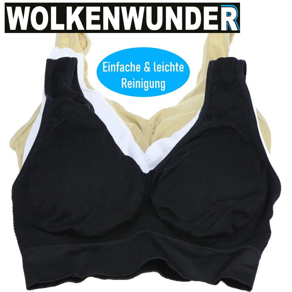 WOLKENWUNDER The Wonder Feel-Good Bustier Seamless Bra Replacement Without Underwire Set of 3