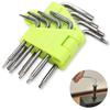 8-Piece Torx Screwdriver Set with Hex Keys, Star-Shaped Screwdrivers, and L-Shaped Hex Keys (T5, T6, T7, T8, T9, T10, T15, T20). Precision Hex Lobe Wr